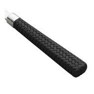 Jogo 6 Colheres 15cm Para Chá De Aço Inox Com Cabo De Plástico Rattan Preto